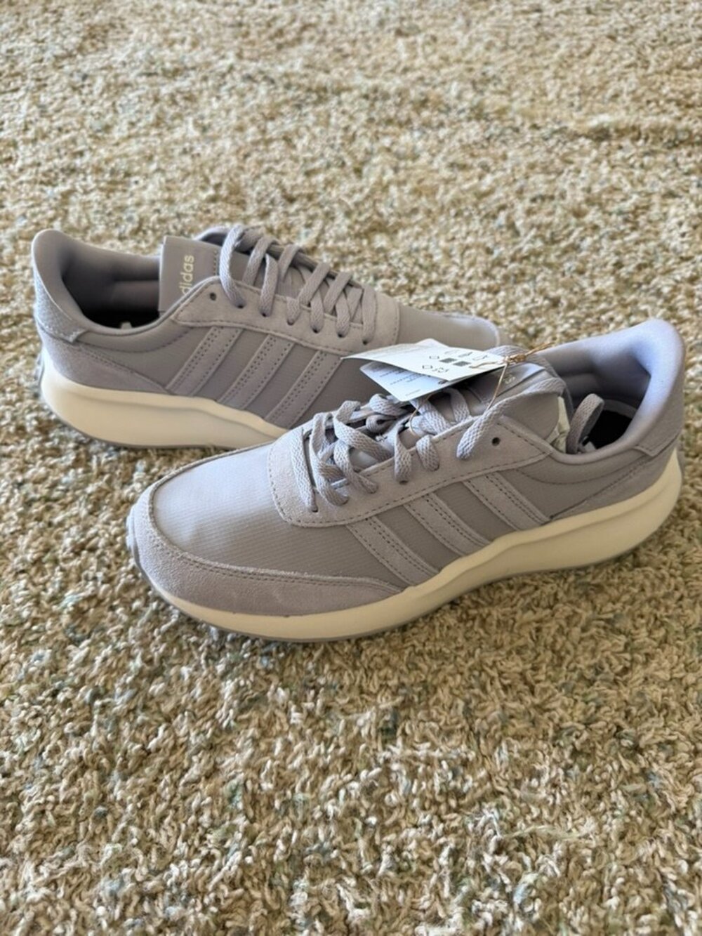 Adidas Run 70s Sneakers Purple Suede Sz 8W 7M 40 NIB
